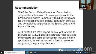 Comox Valley Recreation Commission - September 24, 2024