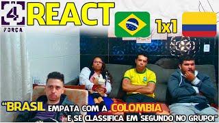 REACT BRASIL 1X1 COLOMBIA |COPA AMÉRICA 2024