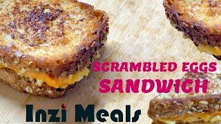 Easy Grilled Cheese with Soft Scrambled Eggs Sandwich Recipe