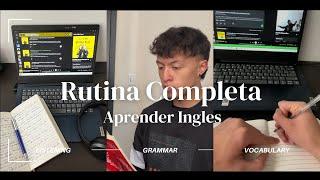 Como CREAR una RUTINA para APRENDER inglés por TU CUENTA