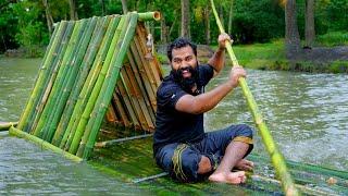 Bamboo Houseboat Making | മുള വെട്ടി ചങ്ങാടം ഉണ്ടാക്കിയാലോ | M4 Tech |