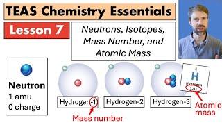 TEAS 7 Chemistry: Neutrons, Isotopes, Mass Number, Atomic Mass