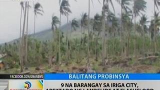 BT: 9 na barangay sa Iriga City, apektado ng landslide at flashflood