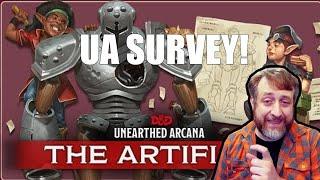 Filling Out the Artificer Unearthed Arcana Survey | Nerd Immersion