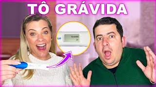 SURPRESA! CONTEI PARA O JÚLIO     TÔ GRÁVIDA! ️ JÉSSICA GODAR, LAURINHA E HELENA