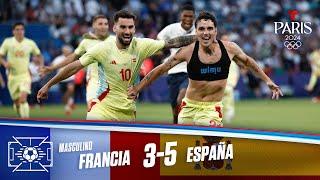 Highlights & Goles: Francia vs España 3-5 | Final Fútbol Masculino | Juegos Olímpicos París 2024