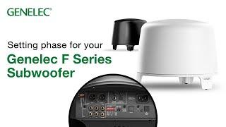 Setting phase for your Genelec F Series Subwoofer | Step-by-step tutorial