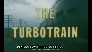 " THE TURBOTRAIN"  1968 SIKORSKY AIRCRAFT TILTING RAILROAD PASSENGER TRAIN  PROMO  FILM   XD51594a