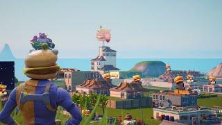 FORTNITE CREATIVE: I CREATED THE DURR BURGER  LAND IN THE FORTNITE CREATIVE.
