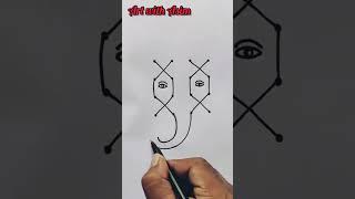 lord ganesha drawing || easy ganesh drawing || ganpati bappa drawing || ganesh ji drawing #shorts