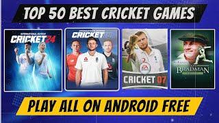 Top 50  best cricket games for Android ️ New Cricket Games 2024 Offline Cricket Games