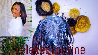 Relaxer Routine|How to Apply a Relaxer At Home| Sacha Bloom