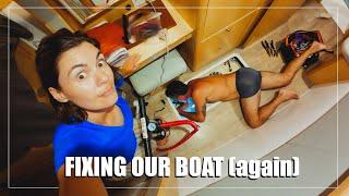 BOAT LIFE: Repairing Our Broken Air-Conditioning in the Middle of the Night