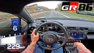 2023 Toyota GR86 | TOP SPEED POV on GERMAN AUTOBAHN