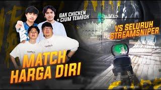 MATCH HARGA DIRI !! 4 VS SELURUH STREAMSNIPER !! ft @deandeankt @Xccurate @Bionn  ! #pubg