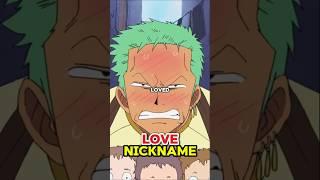 When Zoro accepted that he actually loved the nickname given by Sanji #shorts #onepiece