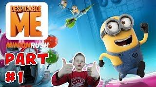 First time reactions to Despicable Me: Minion Rush | KID GAMING Mobile Android iOS