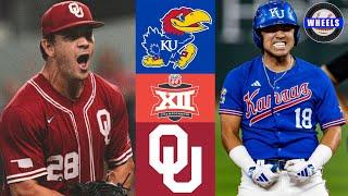 #7 Kansas vs #1 Oklahoma | Big 12 Tourney Semifinal | 2024 College Baseball Highlights