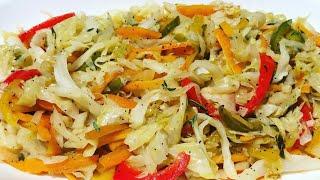 How To Cook Jamaican Steamed Cabbage||Easy Jamaican steamed Cabbage|| Caribbean Food|| Ronica Love