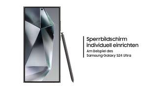 Samsung Galaxy S24: Funktionen auf dem Sperrbildschirm