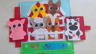 Barn Farm Animal Finger Puppet Felt Busy Book Activity Page: How I Make it