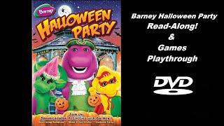Barney Halloween Party Read-Along & Games (DVD) Playthrough (Gameplay)