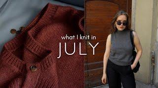 July Knits - Tonight Top, Lulu Slipover, and Summer WIPs