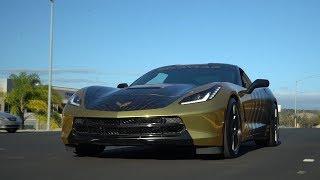 COREY FUNK'S INSANE CORVETTE WRAP REVEAL! SD Wrap