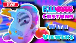 Fall Guys Customs LIVE w/Viewers/[2025] Manhunts + Color Wars + Hide & Seek Custom Games!!!