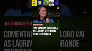 Ana Thaís Matos chora com Brasil na final olímpica do futebol #futebol #olimpiadas