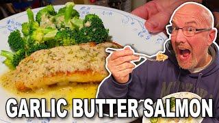 Garlic Butter Salmon - Keto Recipes - Ken's Virgin Kitchen