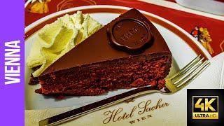 Austrian Cake Sacher torte | IS CAFE SACHER PRICE WORTH IT? | Vienna 4K