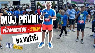 Půlmaraton na Krétě bez přípravy a tréninku - Crete Half Marathon 2023 Arkalochori