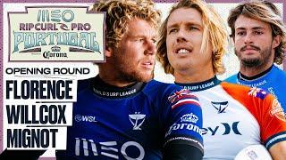 John John Florence, Jacob Willcox, Marco Mignot | MEO Rip Curl Pro Portugal 2024 - Opening Round
