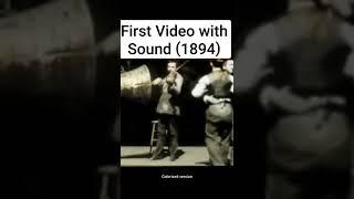 Worlds First Video with Sound (1894) Colorized