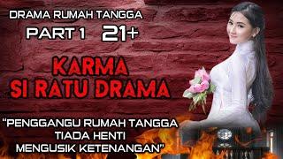 TEGA KARMA SI RATU DRAMA PERUSAK RUMAH TANGGA HOBI KAWIN CERAI BERALI KALI PART 1