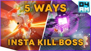 5 WAYS TO DESTROY BOSSES - ONE HIT KILL Guide For Max Apocalypse Plus in Minecraft Dungeons