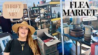 SUMMER FLEA MARKET VINTAGE HAUL! | Thrift With Me | Flea Market Shopping | Vintage Haul