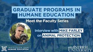 Graduate Program Faculty Interview Series: Animal Protection