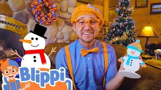 Blippi's Snowflake Scavenger Hunt Movie | Christmas Films For Kids