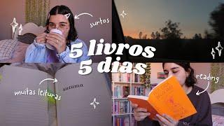 vlog: tentando ler 5 livros em 5 dias