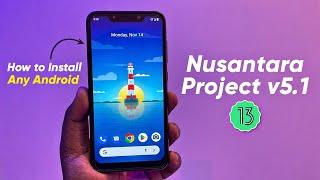 Install Nusantara Project v5.1 on Any Android ft. Poco F1 - TWRP Recovery