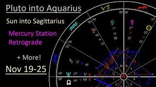 Astrology Nov 19-25 2024 - Pluto ingress Aquarius - A New Era for Science, Technology and Society