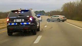 BUSTED a Female car THIEF . High - Speed Police Chases.