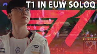 T1 PLAYERS IN EUW SOLOQ - THE LAST STREAM WORLDS 2024 | Faker | Gumayusi | Keria | Zeus | Oner