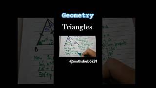 Geometry: Triangles  @mathshub6231 #maths #geometry #triangle #trending #viral #viralshorts