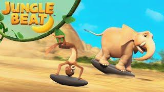 The Big Race | Downhill Derby | Jungle Beat: Munki & Trunk | Full Episodes | Kids Cartoon 2024