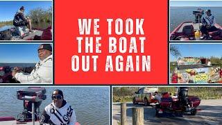 WE TOOK THE BOAT OUT AGAIN #fishing #boatlife #boating #fypyoutube #fishinglife #familyfun