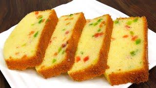 Tutti Frutti Cake Recipe Without Oven | Pound Cake Recipe | Tea Cake Recipe | Tutti Frutti Cake