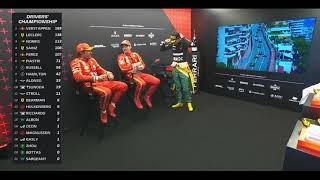 Monaco GP Cooldown Room Discussion #formula1 #charlesleclerc #ferrari #mclaren #monacogp #shorts